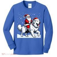Great Pyrenees Christmas Santa Christmas Great Pyrenees Cute Gift Kids Long Sleeve Shirt thumb 0