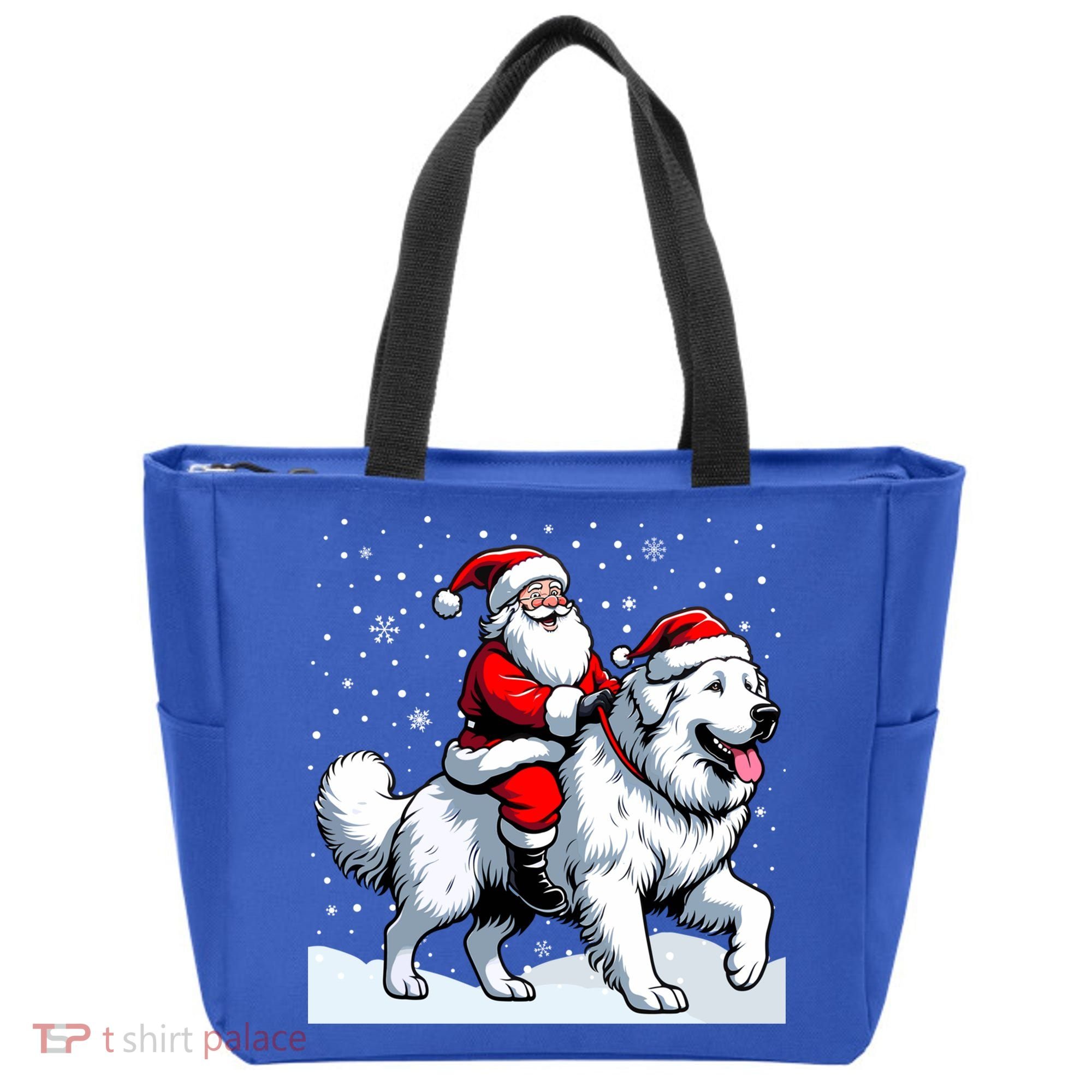 Great Pyrenees Christmas Santa Christmas Great Pyrenees Cute Gift Tote Bag