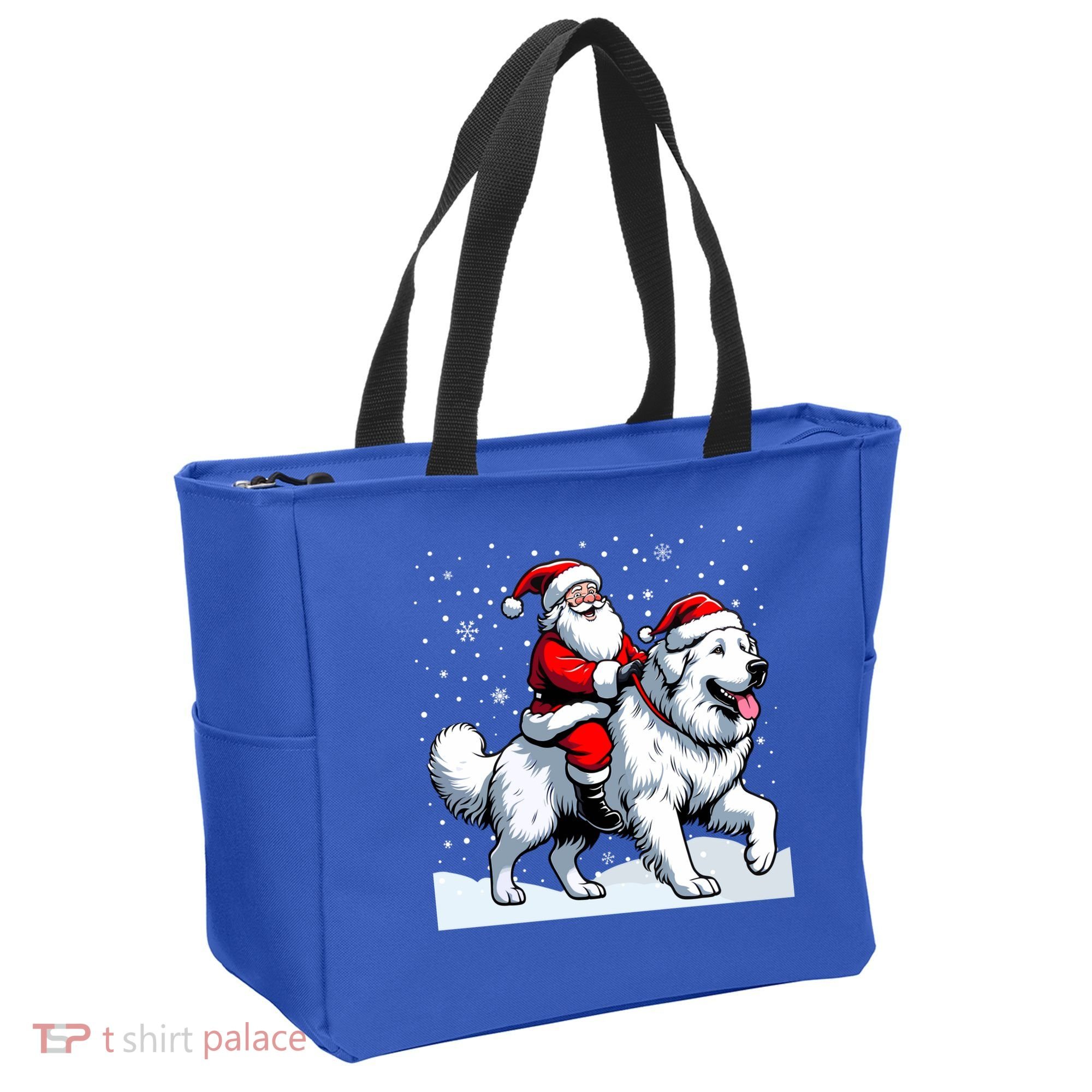 Great Pyrenees Christmas Santa Christmas Great Pyrenees Cute Gift Tote Bag