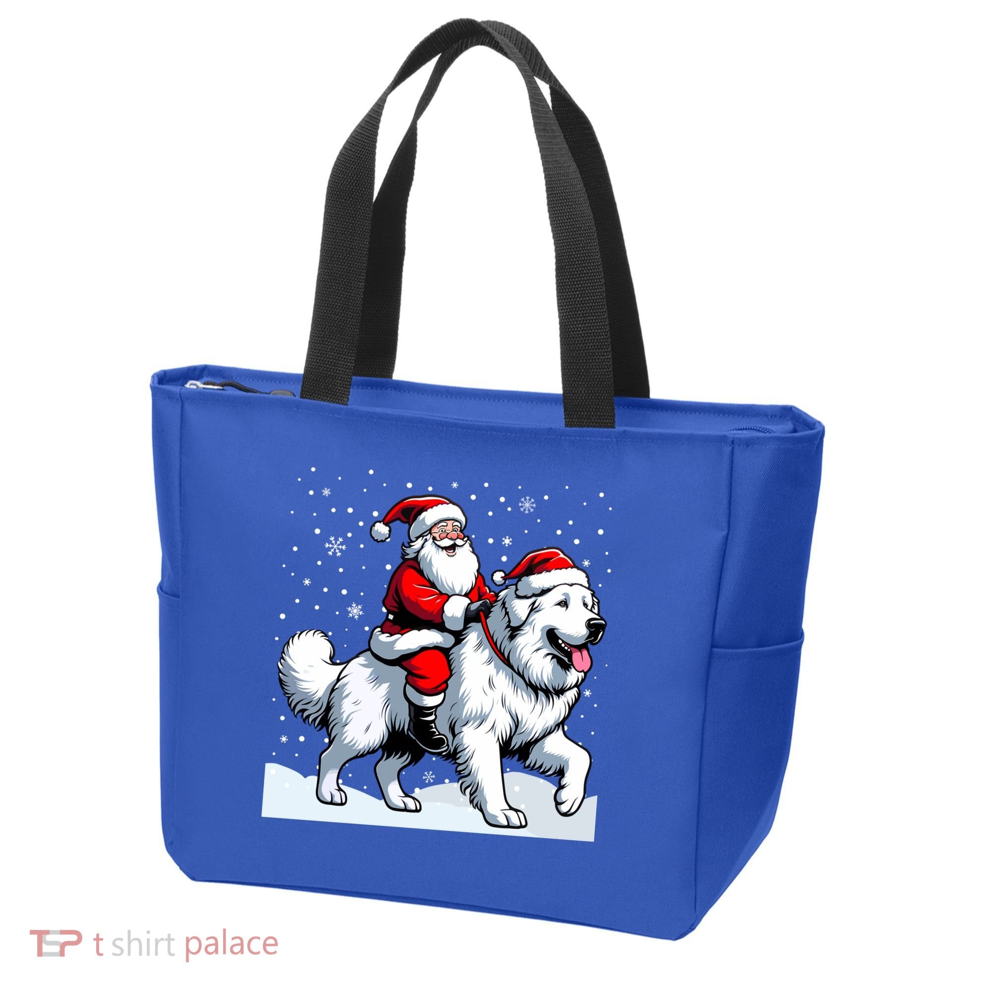 Great Pyrenees Christmas Santa Christmas Great Pyrenees Cute Gift Tote Bag