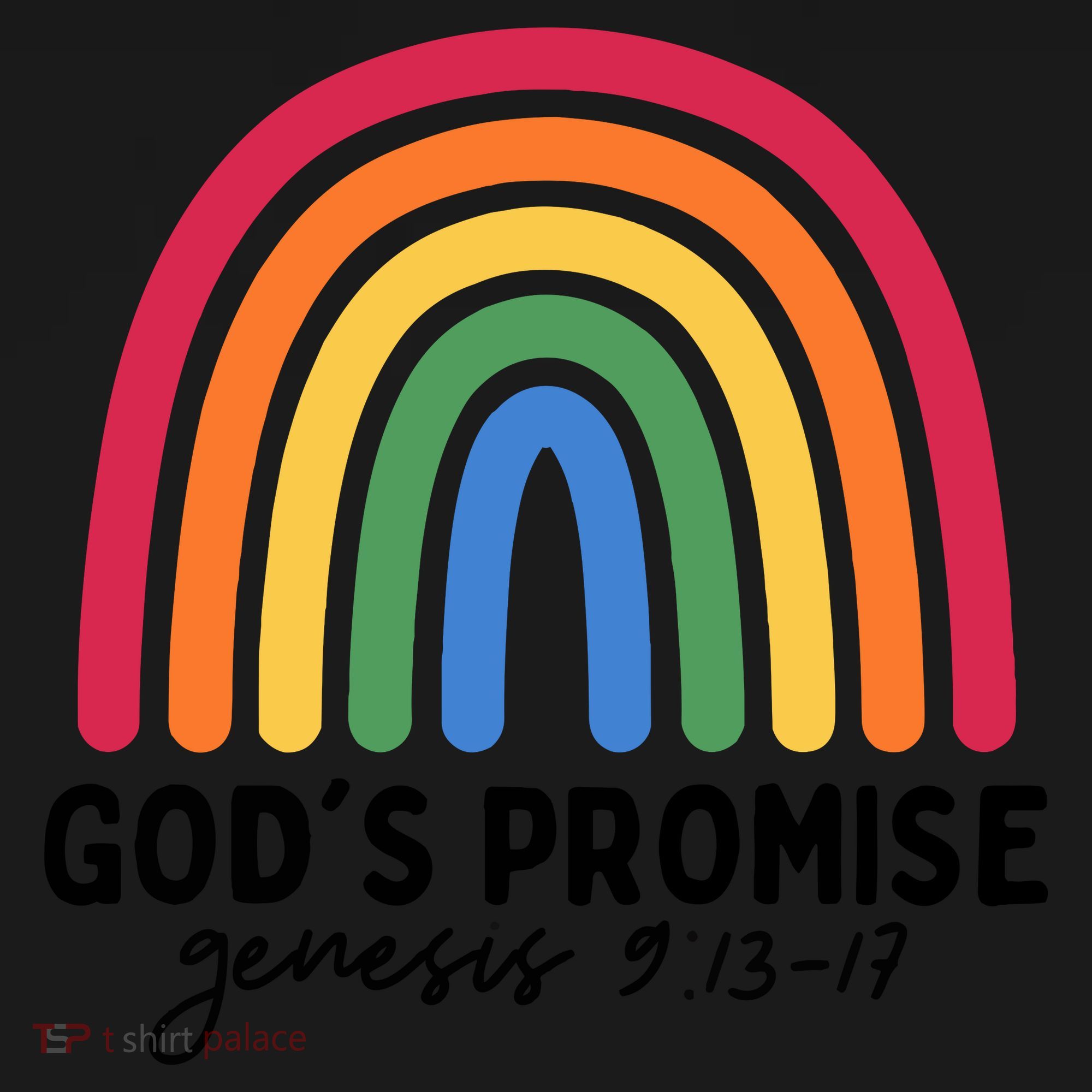 Gods Promise Christian Rainbow Backpack