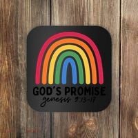 Gods Promise Christian Rainbow Coaster thumb 0