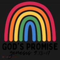 Gods Promise Christian Rainbow Women's Tri-Blend 3/4-Sleeve Raglan Shirt thumb 4