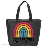 Gods Promise Christian Rainbow Tote Bag thumb 0