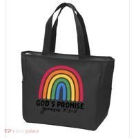 Gods Promise Christian Rainbow Tote Bag thumb 3