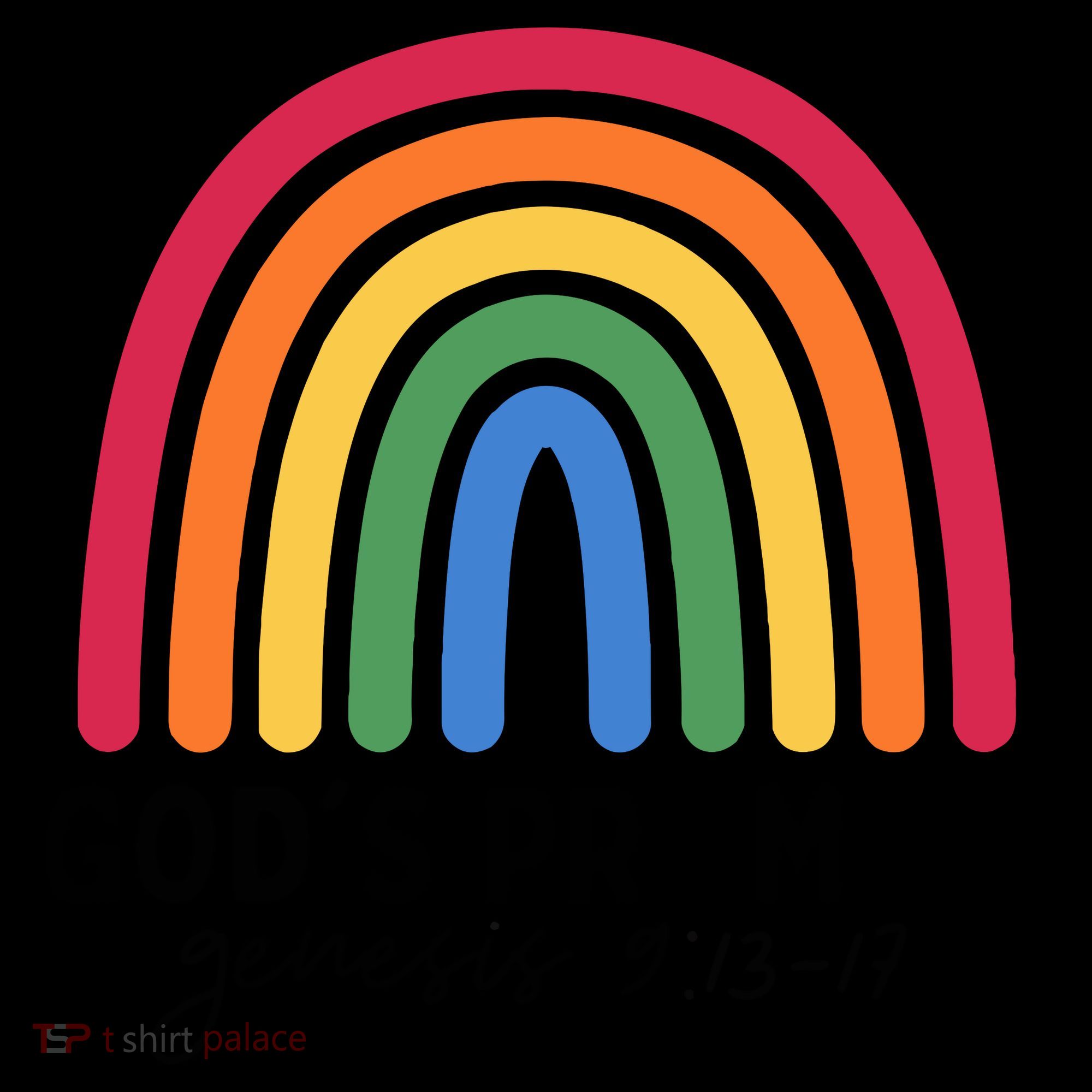 Gods Promise Christian Rainbow Tote Bag