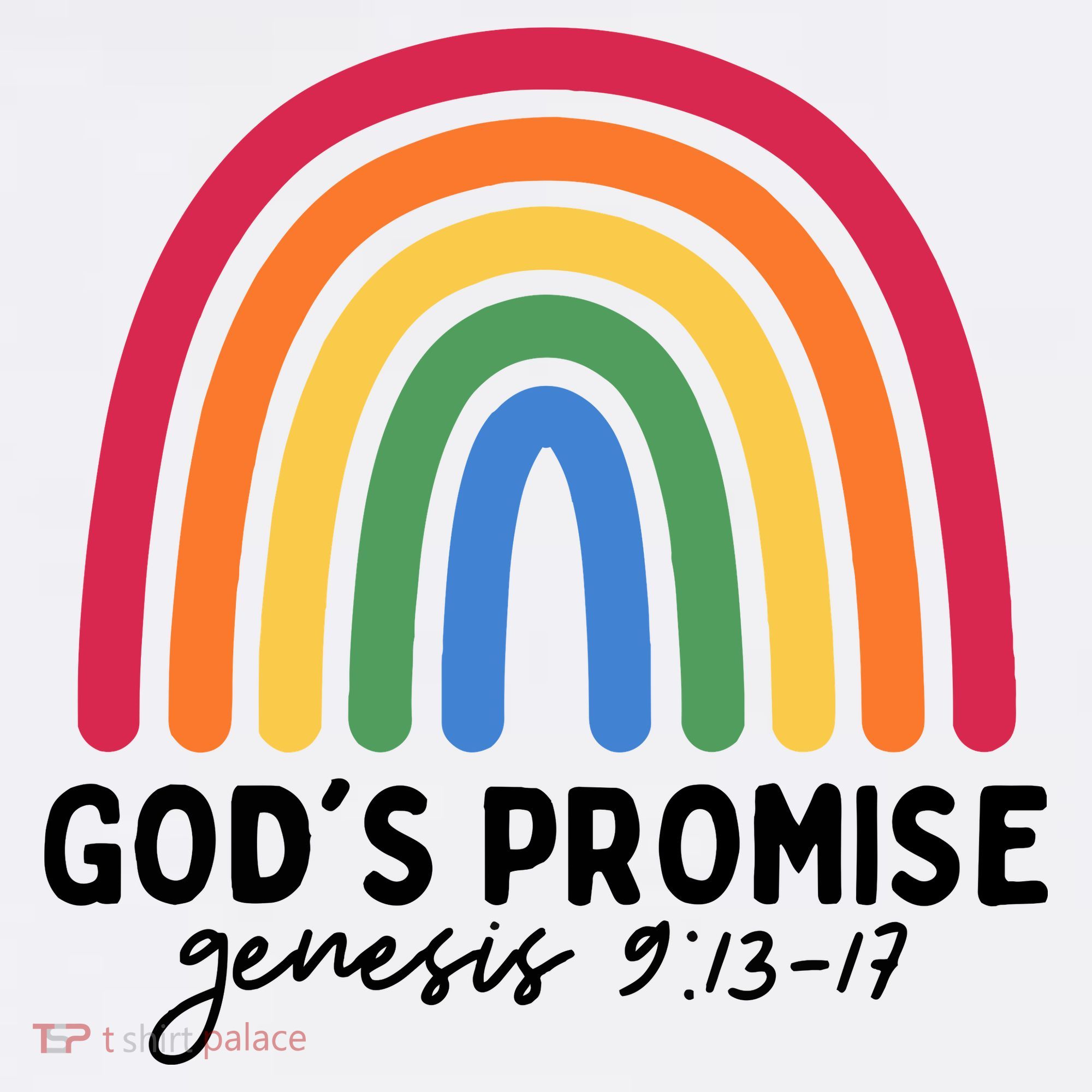 Gods Promise Christian Rainbow Apron