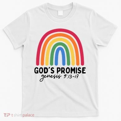 Gods Promise Christian Rainbow T-Shirt