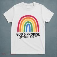 Gods Promise Christian Rainbow T-Shirt thumb 5