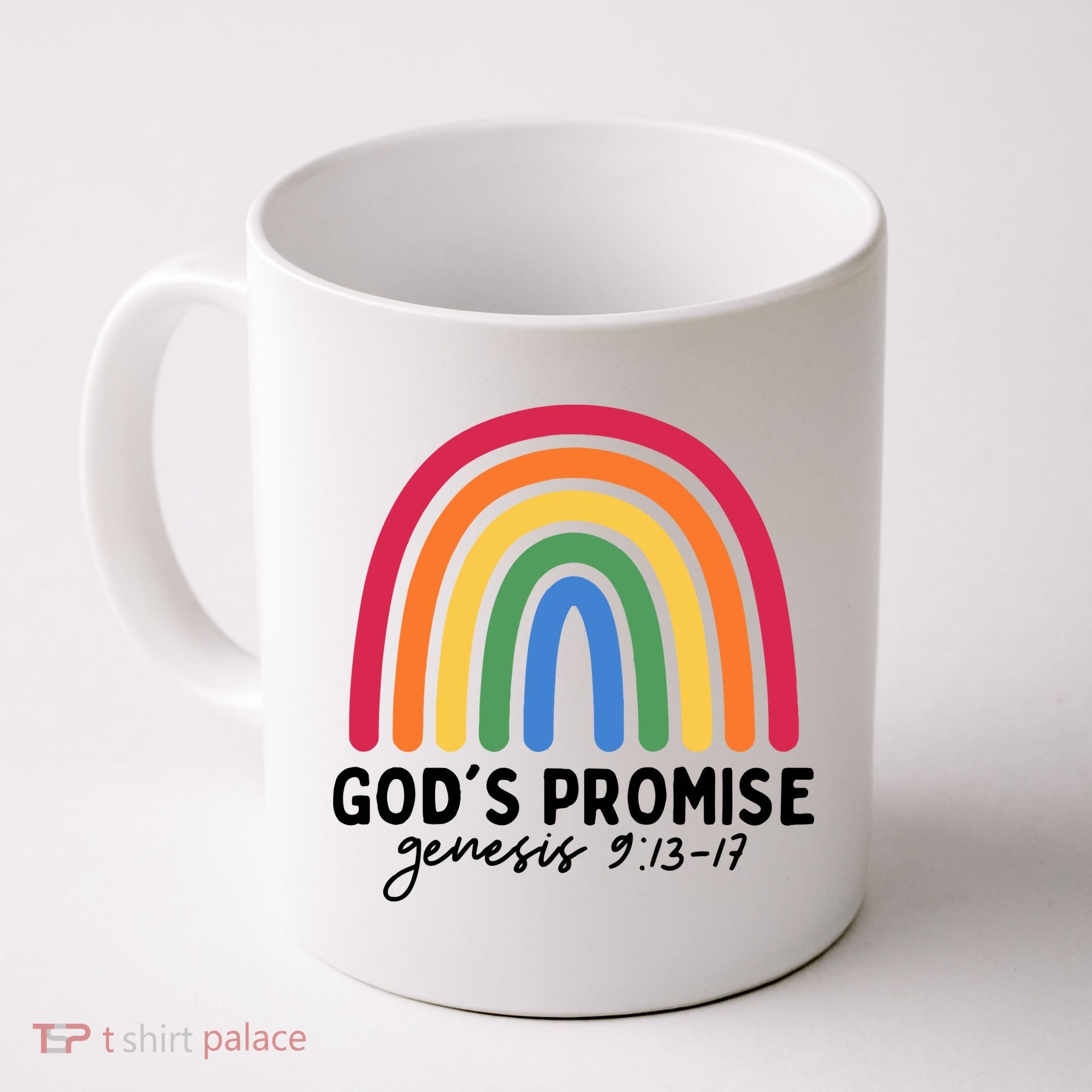 Gods Promise Christian Rainbow Coffee Mug