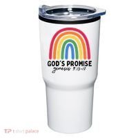 Gods Promise Christian Rainbow Tumbler thumb 0