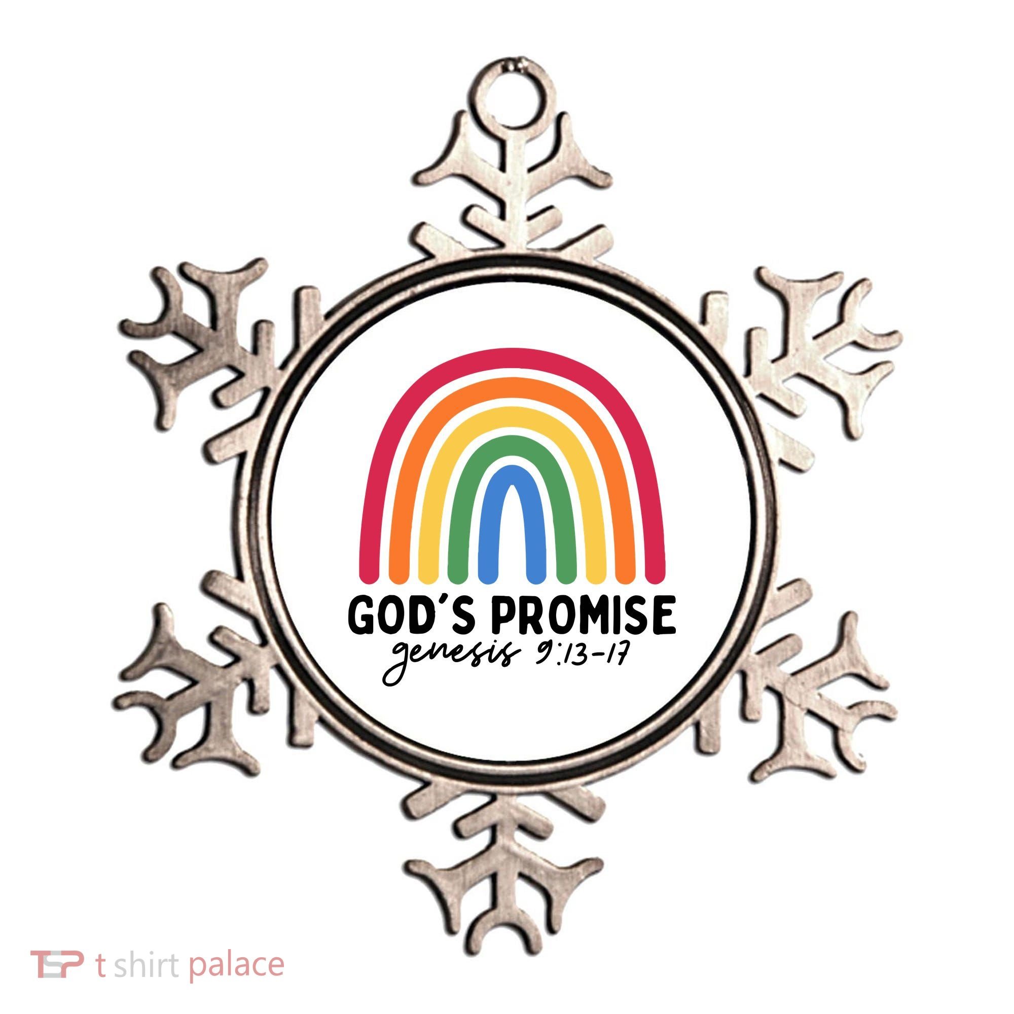 Gods Promise Christian Rainbow Ornament