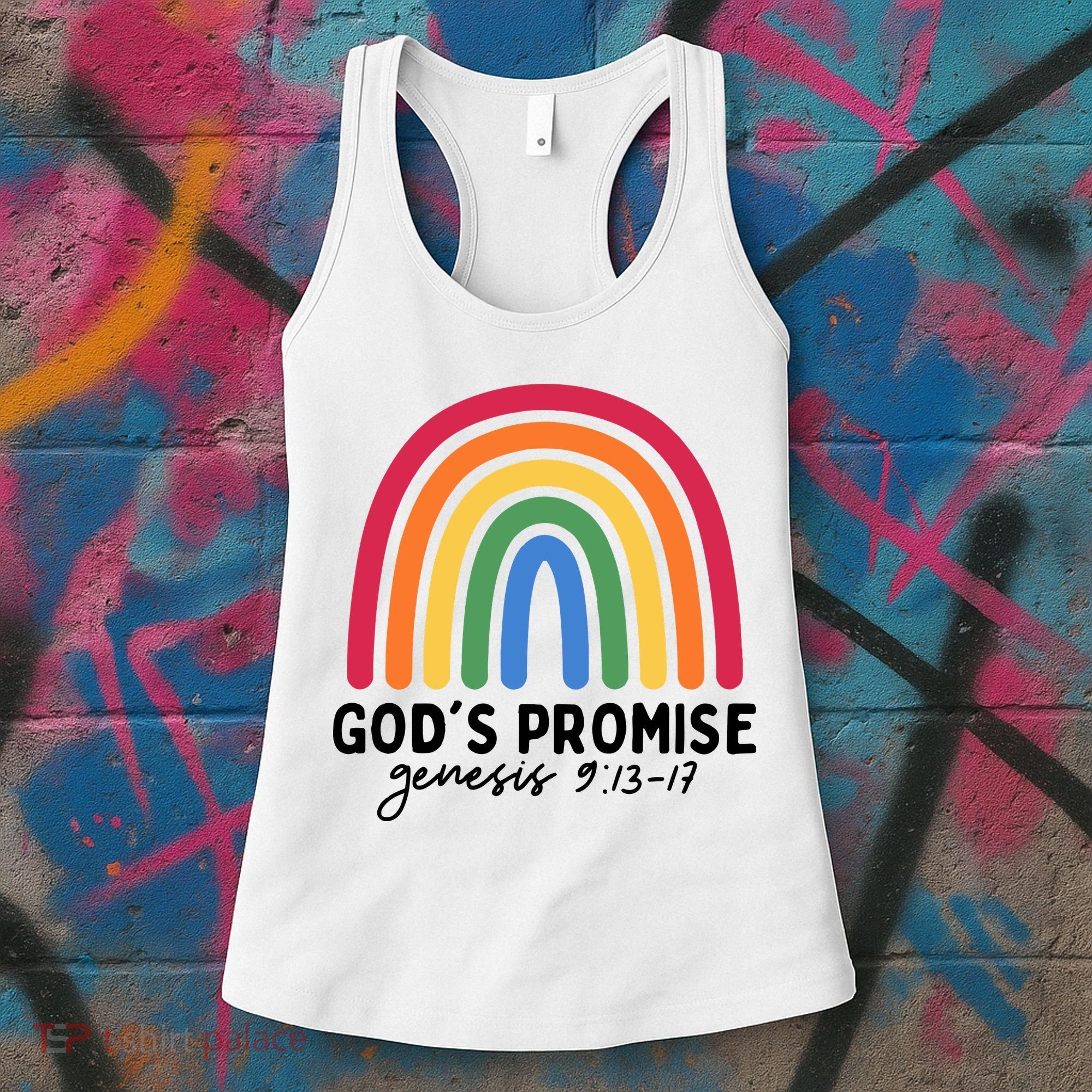 Gods Promise Christian Rainbow Women's Tank Top
