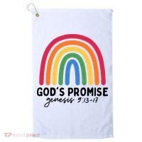 Gods Promise Christian Rainbow Golf Towel thumb 0