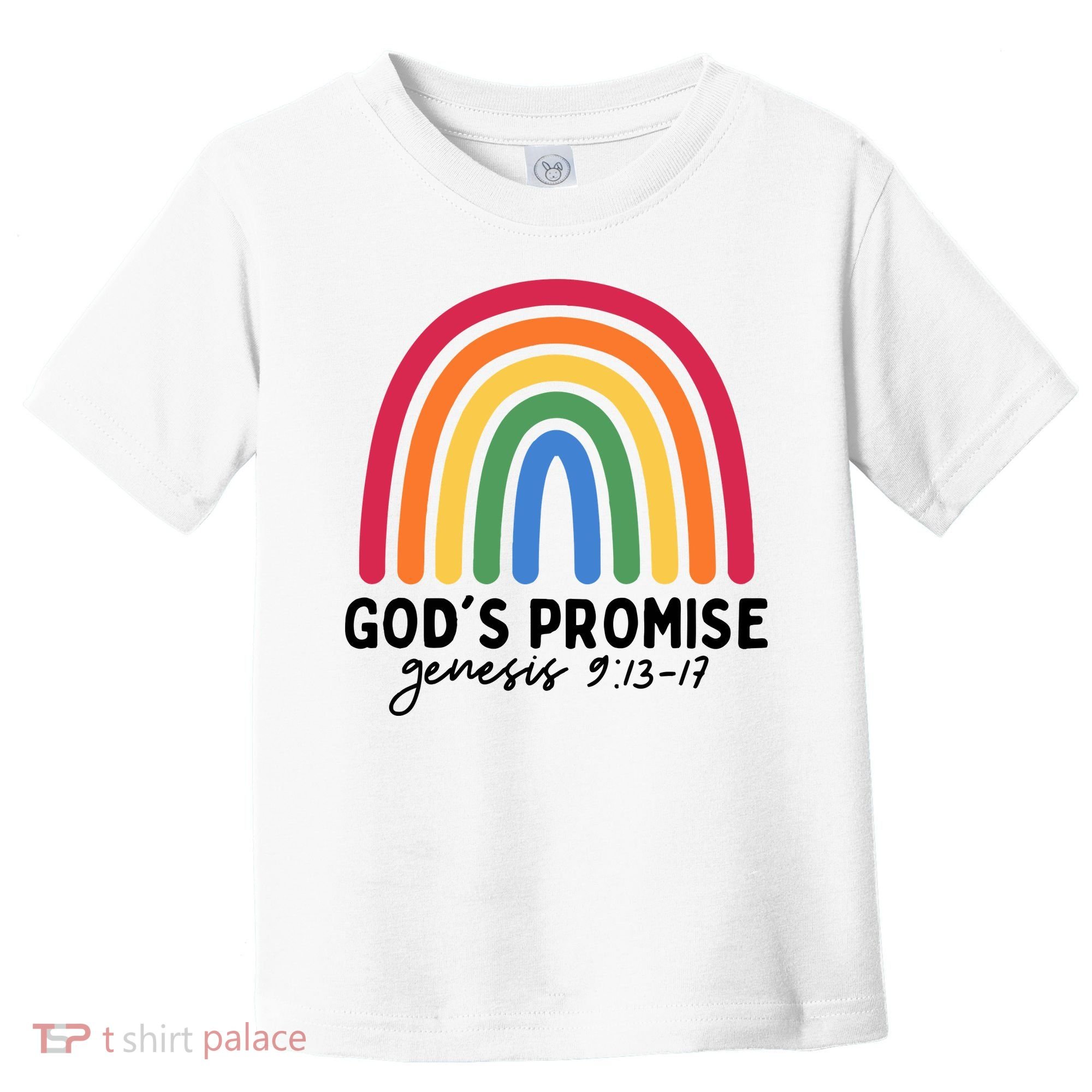 Gods Promise Christian Rainbow Toddler T-Shirt