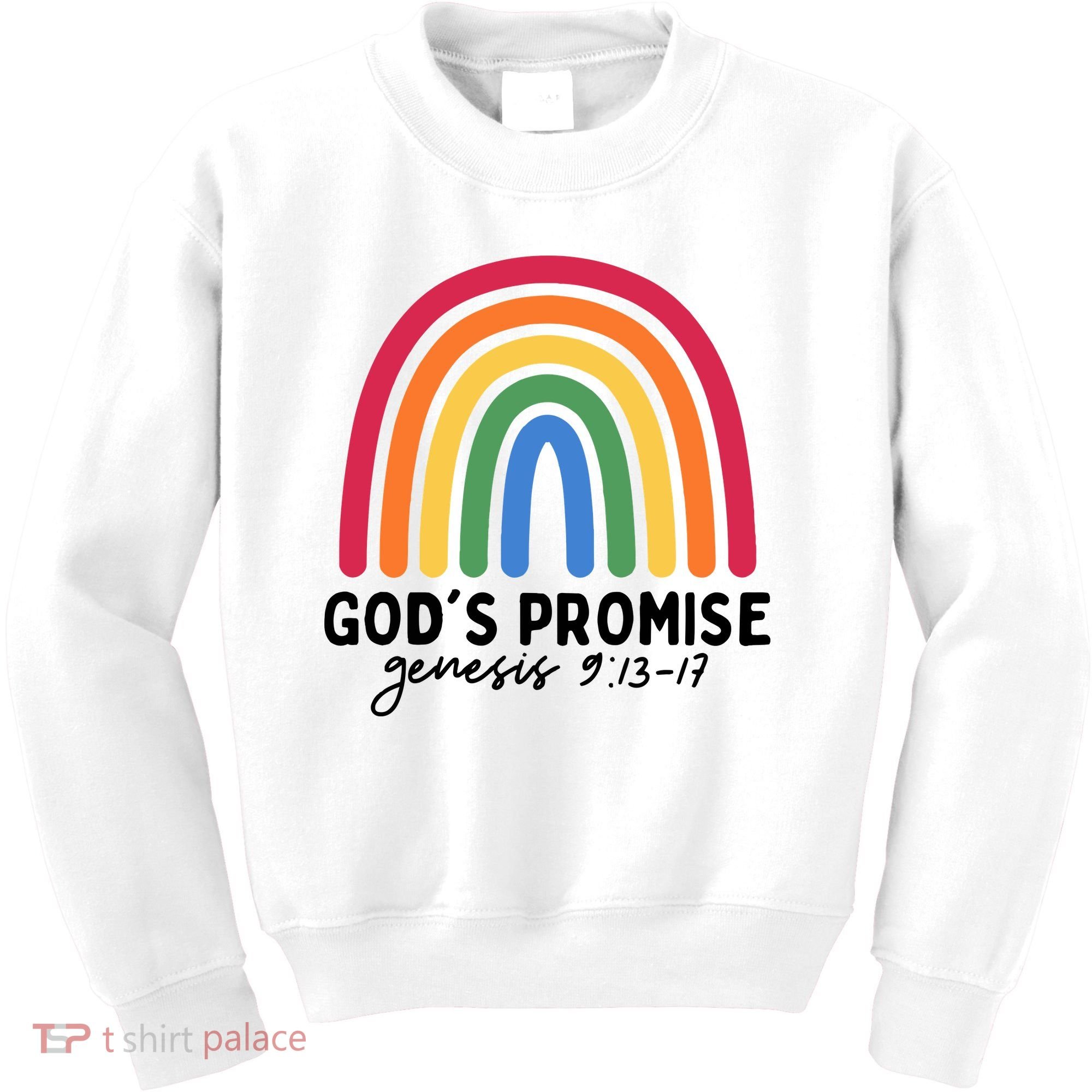 Gods Promise Christian Rainbow Kids Sweatshirt