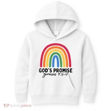 Gods Promise Christian Rainbow Kids Hoodie