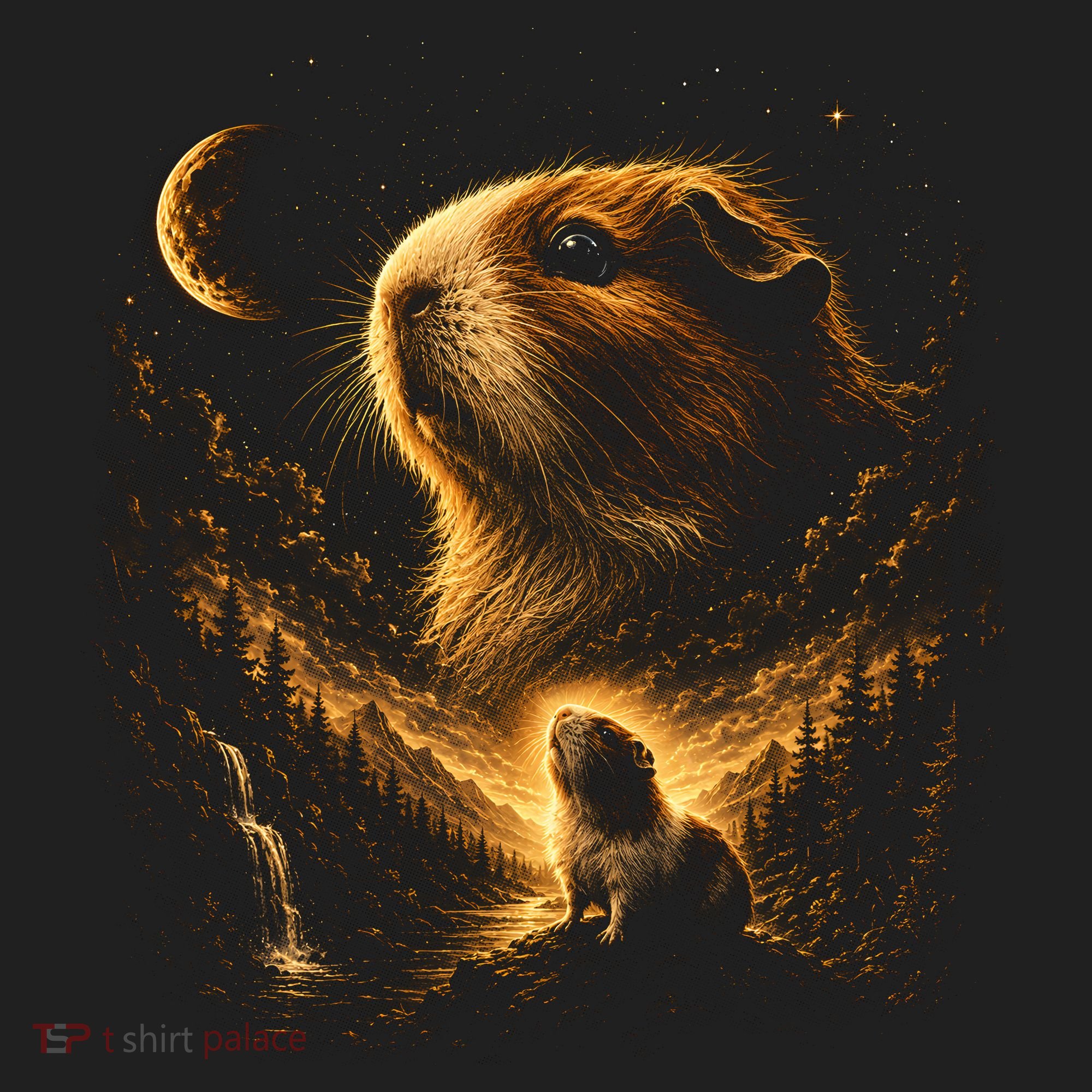 Guinea Pig Cosmic Adventure Art for Animal Lovers Beanie