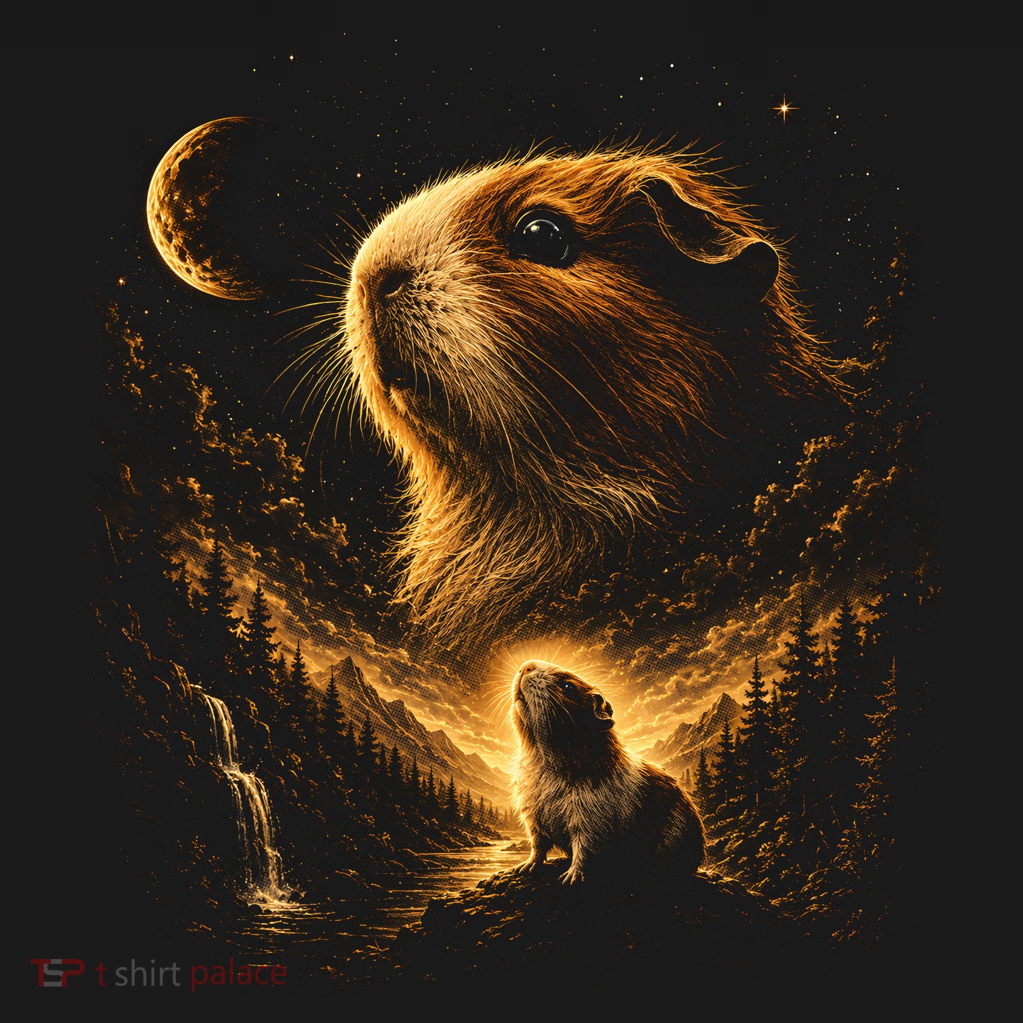 Guinea Pig Cosmic Adventure Art for Animal Lovers Visor