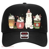 Great Pyrenees Coffee Latte Winter Christmas Dog Mom Holiday Great Gift Hat thumb 0