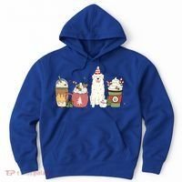Great Pyrenees Coffee Latte Winter Christmas Dog Mom Holiday Great Gift Hoodie thumb 0