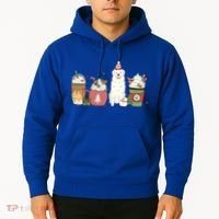 Great Pyrenees Coffee Latte Winter Christmas Dog Mom Holiday Great Gift Hoodie thumb 2