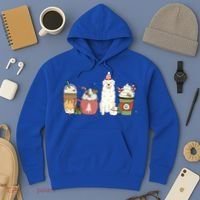 Great Pyrenees Coffee Latte Winter Christmas Dog Mom Holiday Great Gift Hoodie thumb 3