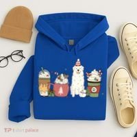 Great Pyrenees Coffee Latte Winter Christmas Dog Mom Holiday Great Gift Hoodie thumb 4