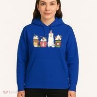 Great Pyrenees Coffee Latte Winter Christmas Dog Mom Holiday Great Gift Hoodie thumb 5