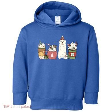 Great Pyrenees Coffee Latte Winter Christmas Dog Mom Holiday Great Gift Toddler Hoodie