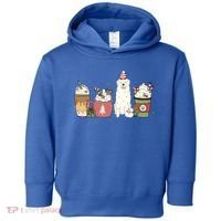 Great Pyrenees Coffee Latte Winter Christmas Dog Mom Holiday Great Gift Toddler Hoodie thumb 0