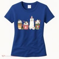 Great Pyrenees Coffee Latte Winter Christmas Dog Mom Holiday Great Gift Women's T-Shirt thumb 0