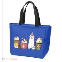 Great Pyrenees Coffee Latte Winter Christmas Dog Mom Holiday Great Gift Tote Bag thumb 3