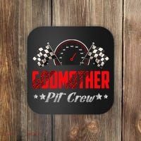 Godmother Pit Crew Birthday Racing Car Family Matching Race Coaster thumb 0