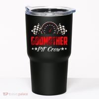 Godmother Pit Crew Birthday Racing Car Family Matching Race Tumbler thumb 0