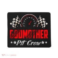Godmother Pit Crew Birthday Racing Car Family Matching Race Mousepad thumb 0