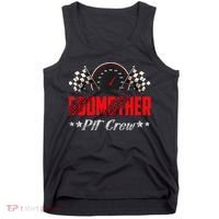 Godmother Pit Crew Birthday Racing Car Family Matching Race Tank Top thumb 0