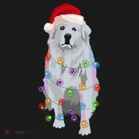 Great Pyrenees Christmas Lights Xmas Patou Pyrenean Gift Pajama Set thumb 2