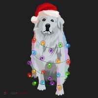 Great Pyrenees Christmas Lights Xmas Patou Pyrenean Gift Hat thumb 2