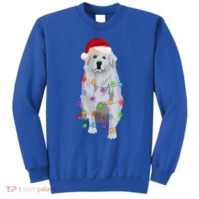 Great Pyrenees Christmas Lights Xmas Patou Pyrenean Gift Sweatshirt