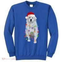 Great Pyrenees Christmas Lights Xmas Patou Pyrenean Gift Sweatshirt thumb 0