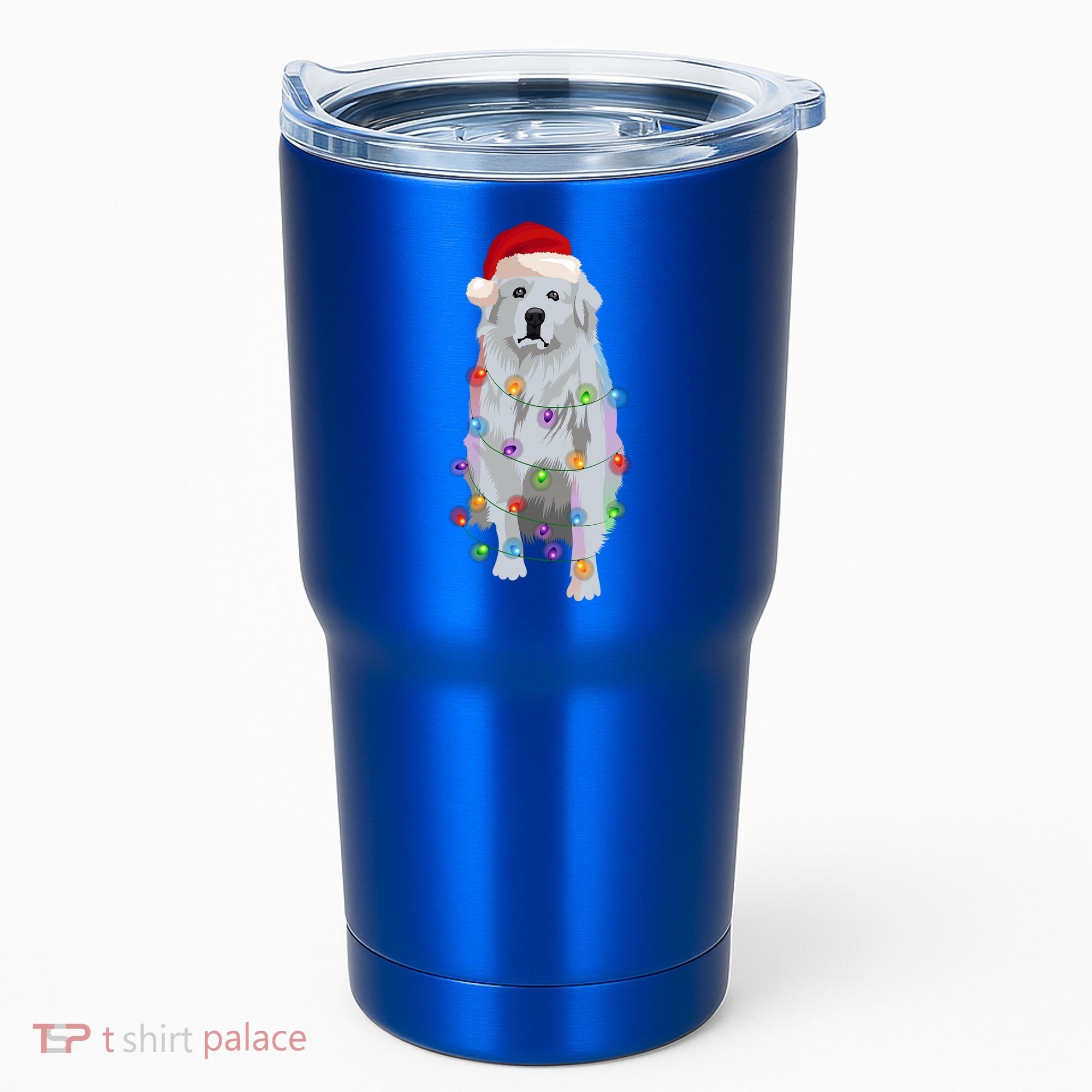 Great Pyrenees Christmas Lights Xmas Patou Pyrenean Gift Tumbler