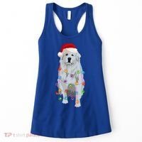 Great Pyrenees Christmas Lights Xmas Patou Pyrenean Gift Women's Tank Top thumb 0