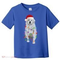 Great Pyrenees Christmas Lights Xmas Patou Pyrenean Gift Toddler T-Shirt thumb 0