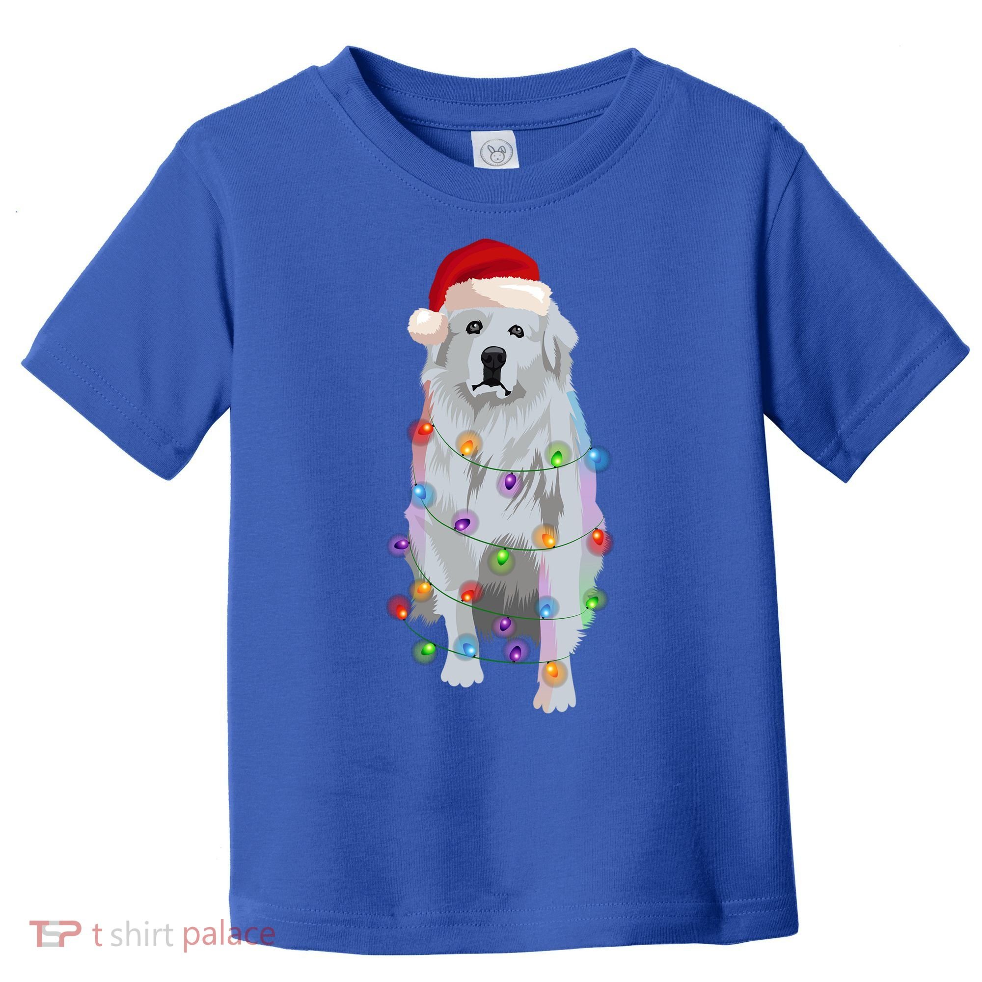 Great Pyrenees Christmas Lights Xmas Patou Pyrenean Gift Toddler T-Shirt