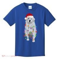 Great Pyrenees Christmas Lights Xmas Patou Pyrenean Gift Kids T-Shirt thumb 0