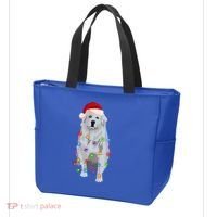 Great Pyrenees Christmas Lights Xmas Patou Pyrenean Gift Tote Bag thumb 3