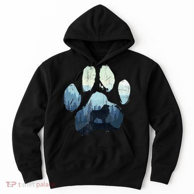 Great Pyrenees Dog Paw Mom Dad Mountains Hoodie