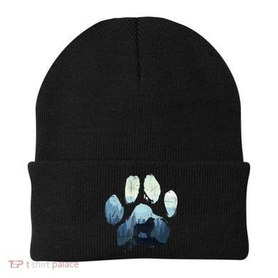 Great Pyrenees Dog Paw Mom Dad Mountains Beanie