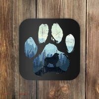 Great Pyrenees Dog Paw Mom Dad Mountains Coaster thumb 0